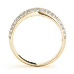 Pave Wedding Ring, in Yellow Gold - 50616