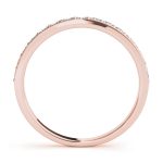 Prong Set Wedding Ring, in Rose Gold - 50620