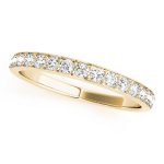 Prong Set Wedding Ring, in Yellow Gold - 50620