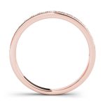 Prong Set Wedding Ring, in Rose Gold - 50621