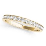 Prong Set Wedding Ring, in Yellow Gold - 50621