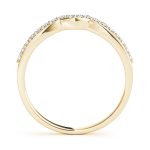 Curverd Wedding Ring, in Yellow Gold - 50622