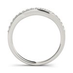 Curverd Wedding Ring, in Platinum - 50623