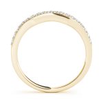 Curverd Wedding Ring, in Yellow Gold - 50623