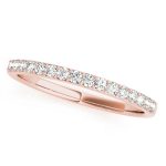 Prong Set Wedding Ring, in Rose Gold - 50625