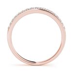 Prong Set Wedding Ring, in Rose Gold - 50625