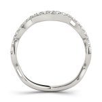 Curverd Wedding Ring, in Platinum - 50627