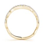 Curverd Wedding Ring, in Yellow Gold - 50627