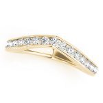 Curverd Wedding Ring, in Yellow Gold - 50636