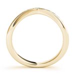 Curverd Wedding Ring, in Yellow Gold - 50636