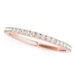 Prong Set Wedding Ring, in Rose Gold - 50637