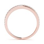 Prong Set Wedding Ring, in Rose Gold - 50637