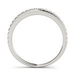 Prong Set Wedding Ring, in White Gold - 50637