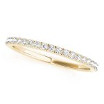 Prong Set Wedding Ring, in Yellow Gold - 50637