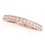 Prong Set Wedding Ring, in Rose Gold - 50638