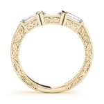 Fancy Shape Baguette Wedding Ring, in Yellow Gold - 50642