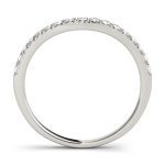 Curverd Wedding Ring, in Platinum - 50643