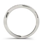 Curverd Wedding Ring, in Sterling Silver - 50646