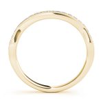 Curverd Wedding Ring, in Yellow Gold - 50646