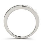 Curverd Wedding Ring, in Sterling Silver - 50649