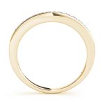 Curverd Wedding Ring, in Yellow Gold - 50649