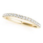 Prong Set Wedding Ring, in Yellow Gold - 50651