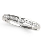 Curverd Wedding Ring, in Sterling Silver - 50653