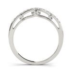 Curverd Wedding Ring, in Sterling Silver - 50653