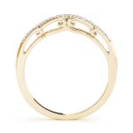 Curverd Wedding Ring, in Yellow Gold - 50653