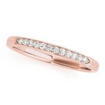 Prong Set Wedding Ring, in Rose Gold - 50654