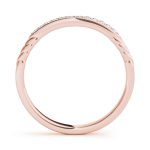 Prong Set Wedding Ring, in Rose Gold - 50654