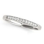 Prong Set Wedding Ring, in Sterling Silver - 50654