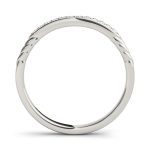 Prong Set Wedding Ring, in White Gold - 50654