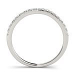 Curverd Wedding Ring, in Sterling Silver - 50655