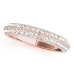 Prong Set Wedding Ring, in Rose Gold - 50658