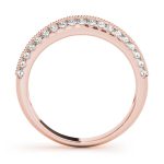 Prong Set Wedding Ring, in Rose Gold - 50658