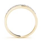 Curverd Wedding Ring, in Yellow Gold - 50665