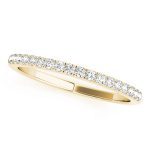 Prong Set Wedding Ring, in Yellow Gold - 50666