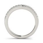 Curverd Wedding Ring, in Platinum - 50668