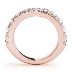 Prong Set Wedding Ring, in Rose Gold - 50772