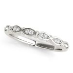 Prong Set Wedding Ring, in Platinum - 50776