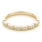 Prong Set Wedding Ring, in Yellow Gold - 50776