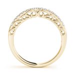 Curverd Wedding Ring, in Yellow Gold - 50777