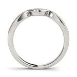 Curverd Wedding Ring, in Platinum - 50779