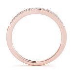 Prong Set Wedding Ring, in Rose Gold - 50780