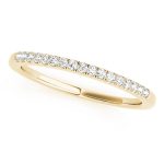 Prong Set Wedding Ring, in Yellow Gold - 50780