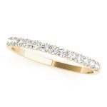 Prong Set Wedding Ring, in Yellow Gold - 50782