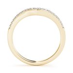 Curverd Wedding Ring, in Yellow Gold - 50783