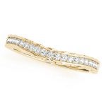 Curverd Wedding Ring, in Yellow Gold - 50784