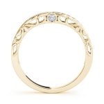 Curverd Wedding Ring, in Yellow Gold - 50784